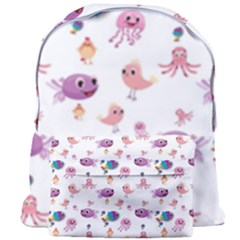 Fish Squid Bird Jellyfish Chicken Giant Full Print Backpack by Wegoenart