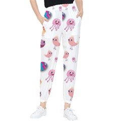 Fish Squid Bird Jellyfish Chicken Tapered Pants by Wegoenart