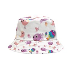 Fish Squid Bird Jellyfish Chicken Inside Out Bucket Hat by Wegoenart