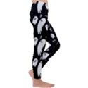 Ghost Background Halloween Kids  Lightweight Velour Leggings View3