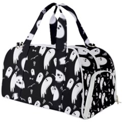 Ghost Background Halloween Burner Gym Duffel Bag by Wegoenart