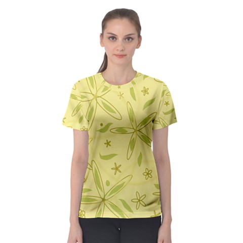 Wallpaper Floral Wallpaper Women s Sport Mesh Tee by Wegoenart