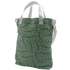 Leaves Nature Pattern Design Canvas Messenger Bag by Wegoenart