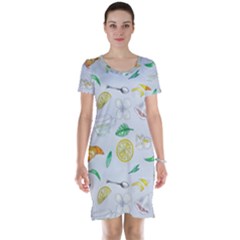 Tea Drinking Welding Tea Bag Short Sleeve Nightdress