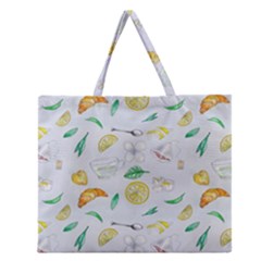 Tea Drinking Welding Tea Bag Zipper Large Tote Bag