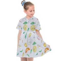 Tea Drinking Welding Tea Bag Kids  Sailor Dress