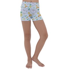 Tea Drinking Welding Tea Bag Kids  Lightweight Velour Yoga Shorts