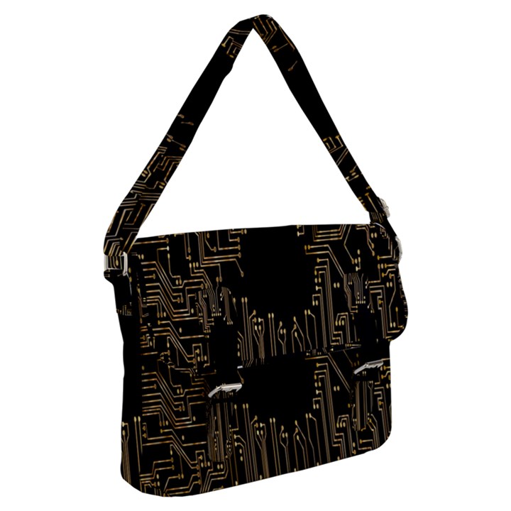 Circuit-board Buckle Messenger Bag