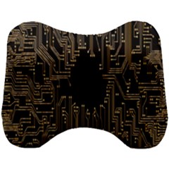 Circuit-board Head Support Cushion by nateshop