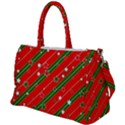 Xmash Christmas Stars Red Background Star Duffel Travel Bag View1