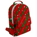 Xmash Christmas Stars Red Background Star Flap Pocket Backpack (Large) View2