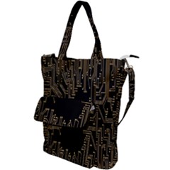 Circuit-board Shoulder Tote Bag by nateshop