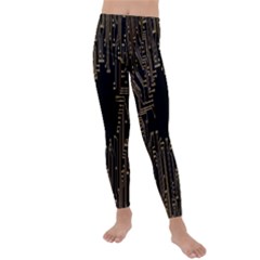 Circuit-board Kids  Lightweight Velour Leggings