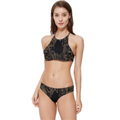 Circuit-board Banded Triangle Bikini Set by nateshop