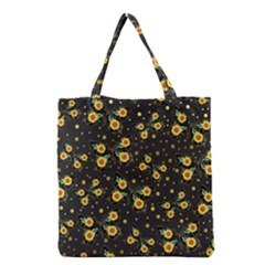 Nature Pattern Texture Flower Wing Grocery Tote Bag by Wegoenart