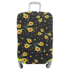 Nature Pattern Texture Flower Wing Luggage Cover (medium) by Wegoenart