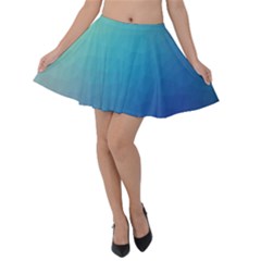 Color Velvet Skater Skirt by nateshop