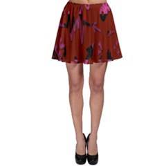 Doodles Maroon Skater Skirt by nateshop