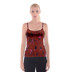 Doodles Maroon Spaghetti Strap Top by nateshop