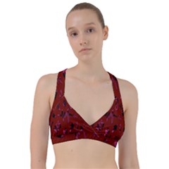 Doodles Maroon Sweetheart Sports Bra by nateshop