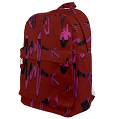 Doodles Maroon Classic Backpack by nateshop