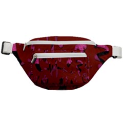 Doodles Maroon Fanny Pack by nateshop