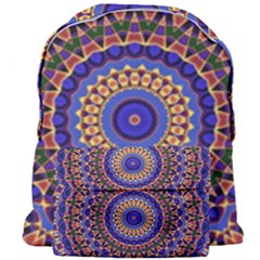 Mandala Kaleidoscope Background Giant Full Print Backpack by Wegoenart