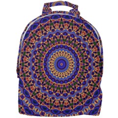 Mandala Kaleidoscope Background Mini Full Print Backpack by Wegoenart