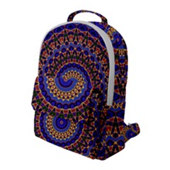 Mandala Kaleidoscope Background Flap Pocket Backpack (large) by Wegoenart