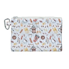 Coffee Coffeemania Caffeine Canvas Cosmetic Bag (large)