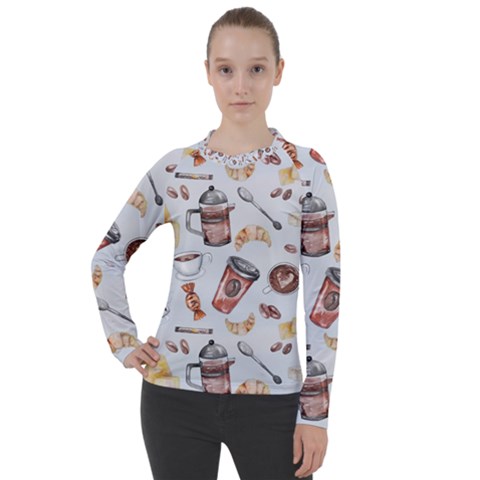 Coffee Coffeemania Caffeine Women s Pique Long Sleeve Tee by Wegoenart