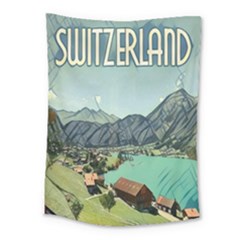 Lake Lungern - Switzerland Medium Tapestry by ConteMonfrey