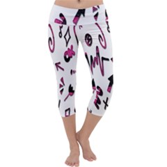 Doodles Capri Yoga Leggings