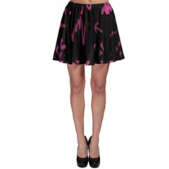 Doodles-black Skater Skirt by nateshop