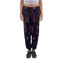 Doodles-black Women s Jogger Sweatpants by nateshop