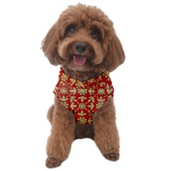 Gold-red Flower Dog Sweater by nateshop