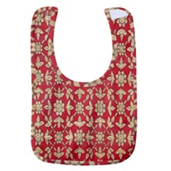 Gold-red Flower Baby Bib by nateshop