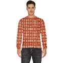 Gold-red Flower Men s Fleece Sweatshirt View1