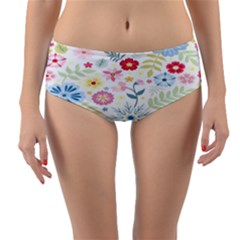 Graphic Art 002 Reversible Mid-waist Bikini Bottoms by nateshop