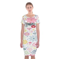 Graphic Art 002 Classic Short Sleeve Midi Dress by nateshop