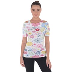 Graphic Art 002 Shoulder Cut Out Short Sleeve Top by nateshop