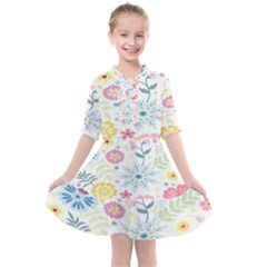 Graphic Art 002 Kids  All Frills Chiffon Dress