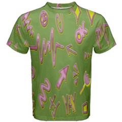 Green Yes Pink Men s Cotton Tee by nateshop