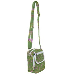 Green Yes Pink Shoulder Strap Belt Bag by nateshop