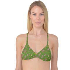 Green Yes Pink Reversible Tri Bikini Top by nateshop