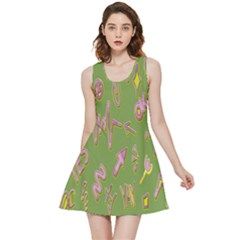 Green Yes Pink Inside Out Reversible Sleeveless Dress by nateshop