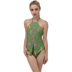 Green Yes Pink Go With The Flow One Piece Swimsuit by nateshop