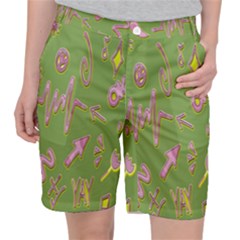 Green Yes Pink Pocket Shorts by nateshop