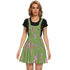 Green Yes Pink Apron Dress by nateshop