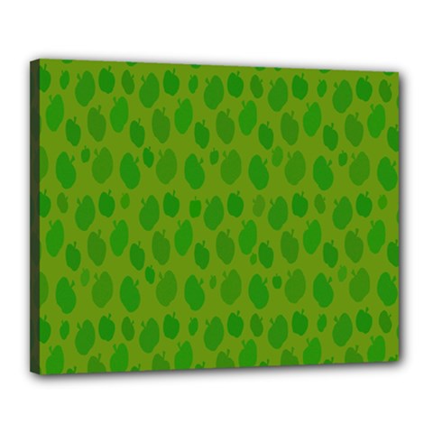 Green-apples Canvas 20  X 16  (stretched) by nateshop